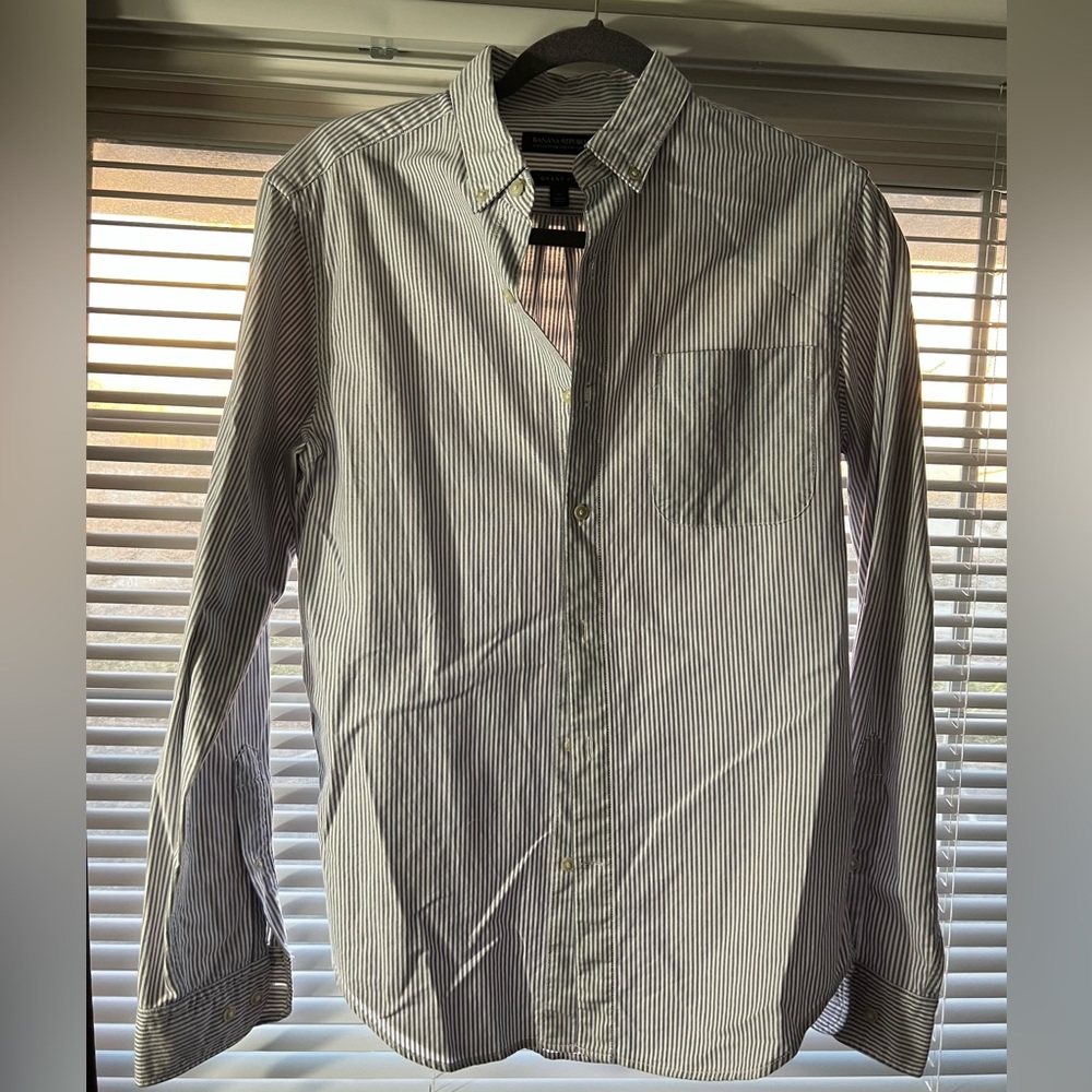 Banana republic striped dress shirt